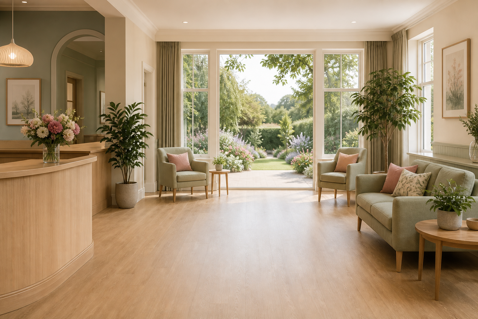 Little Black Book care home reception theme